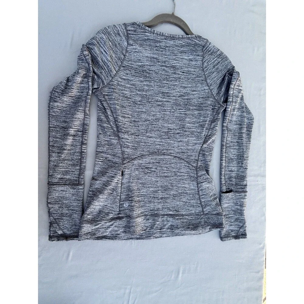 Lululemon Cypress Kiss Womens 6 Grey Long Sleeve Athleisure Train Running Shirt